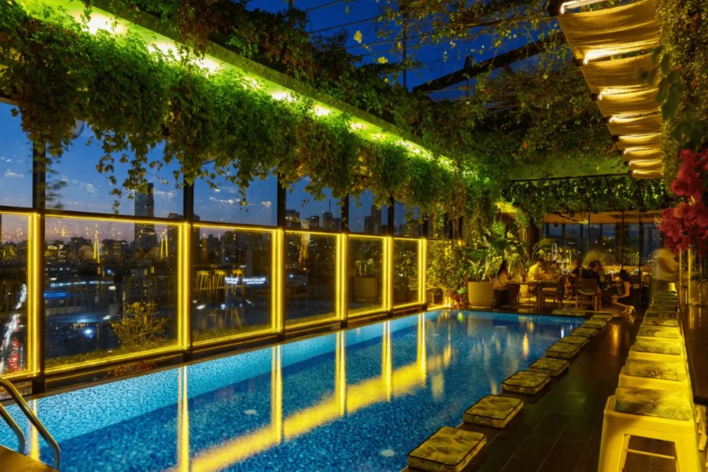 Exterior view of The Smallville Hotel, recognized as one of the best hotels in Lebanon.