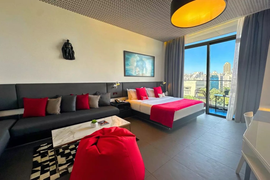 Exterior view of The Smallville Hotel, recognized as one of the best hotels in Lebanon. Exterior view of The Smallville Hotel, recognized as one of the best hotels in Lebanon.