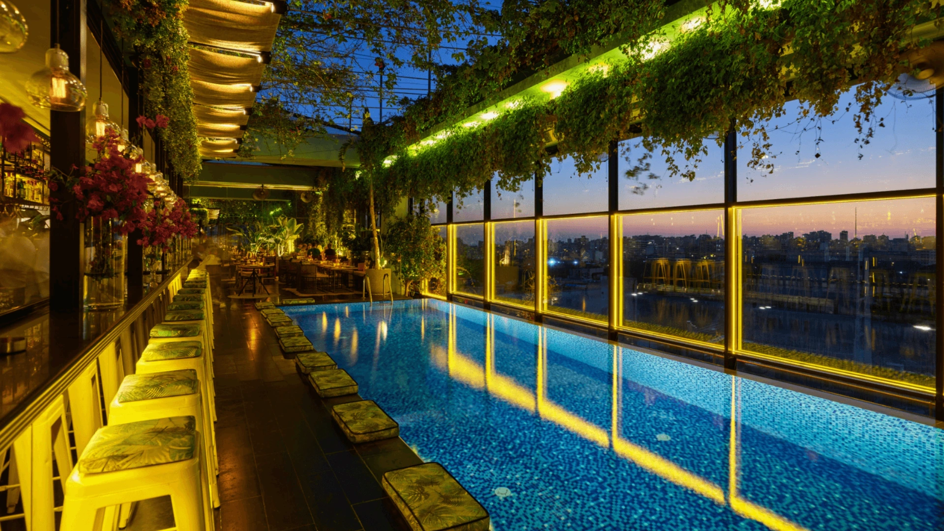 The Smallville Hotel | Plan Your Dream Vacation | Hotels in Lebanon Guide – The Smallville Hotel The Smallville Hotel’s rooftop pool, offering panoramic views of Beirut, relaxing vibes, and refreshing cocktails.