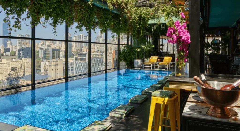 The Smallville Hotel in Beirut, featuring superhero-themed design and modern architecture. The Smallville Hotel in Beirut, featuring superhero-themed design and modern architecture.