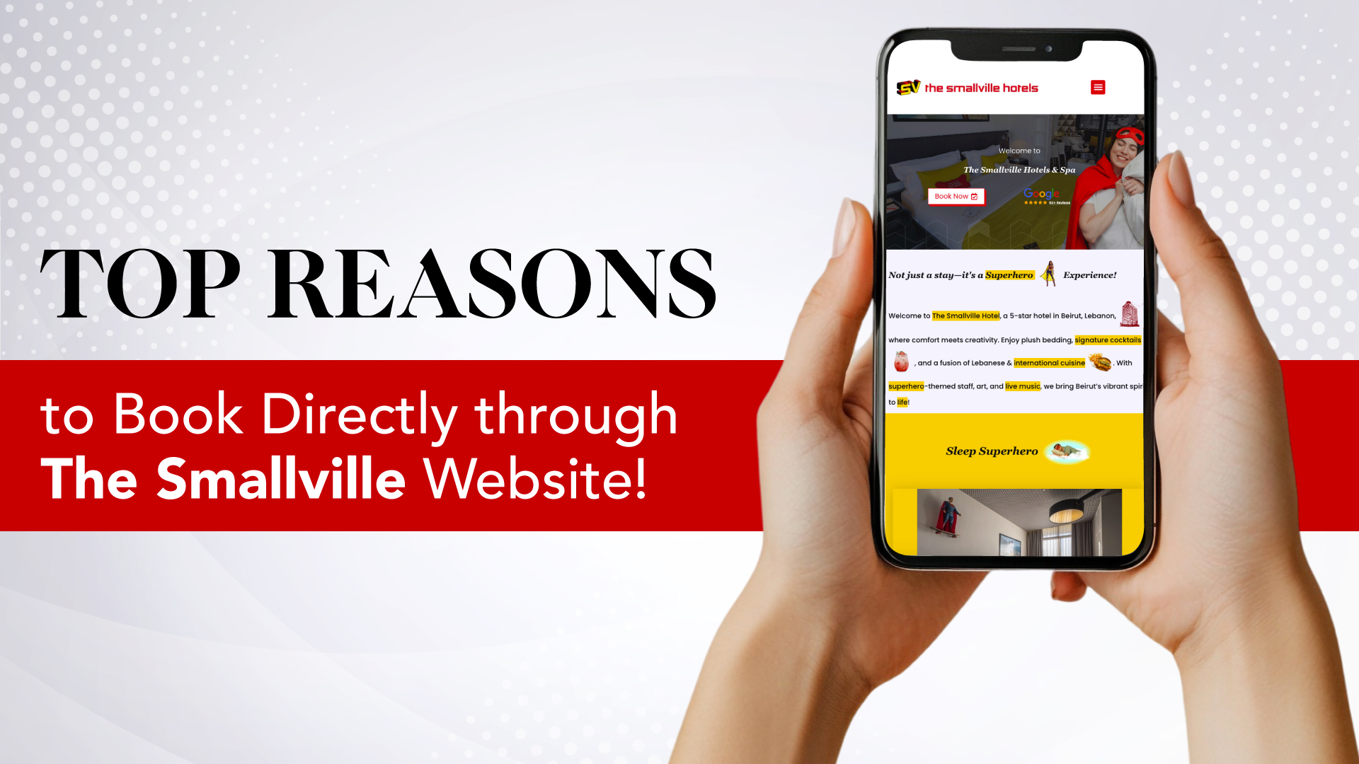 Top Reasons to Book Directly through The Smallville Hotel Website