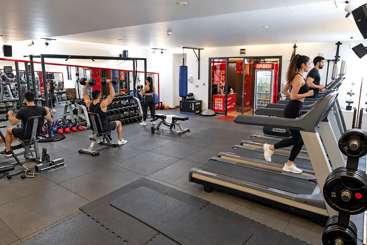 Super hero gym smallville hotel