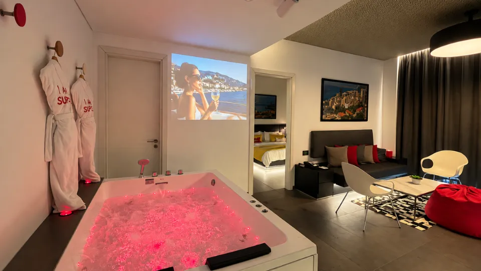 Jacuzzi Room with private Jacuzzi at The Smallville Hotel, Badaro, Beirut